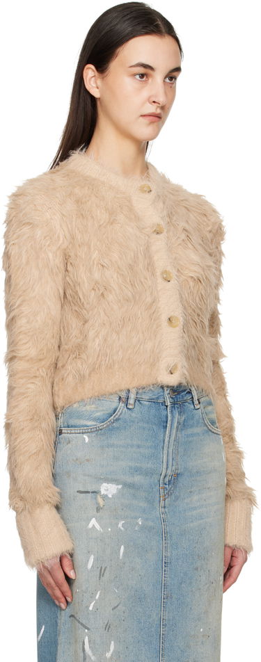 Sveter Acne Studios Acne Studios Textured Cardigan Béžová | A60553-, 1