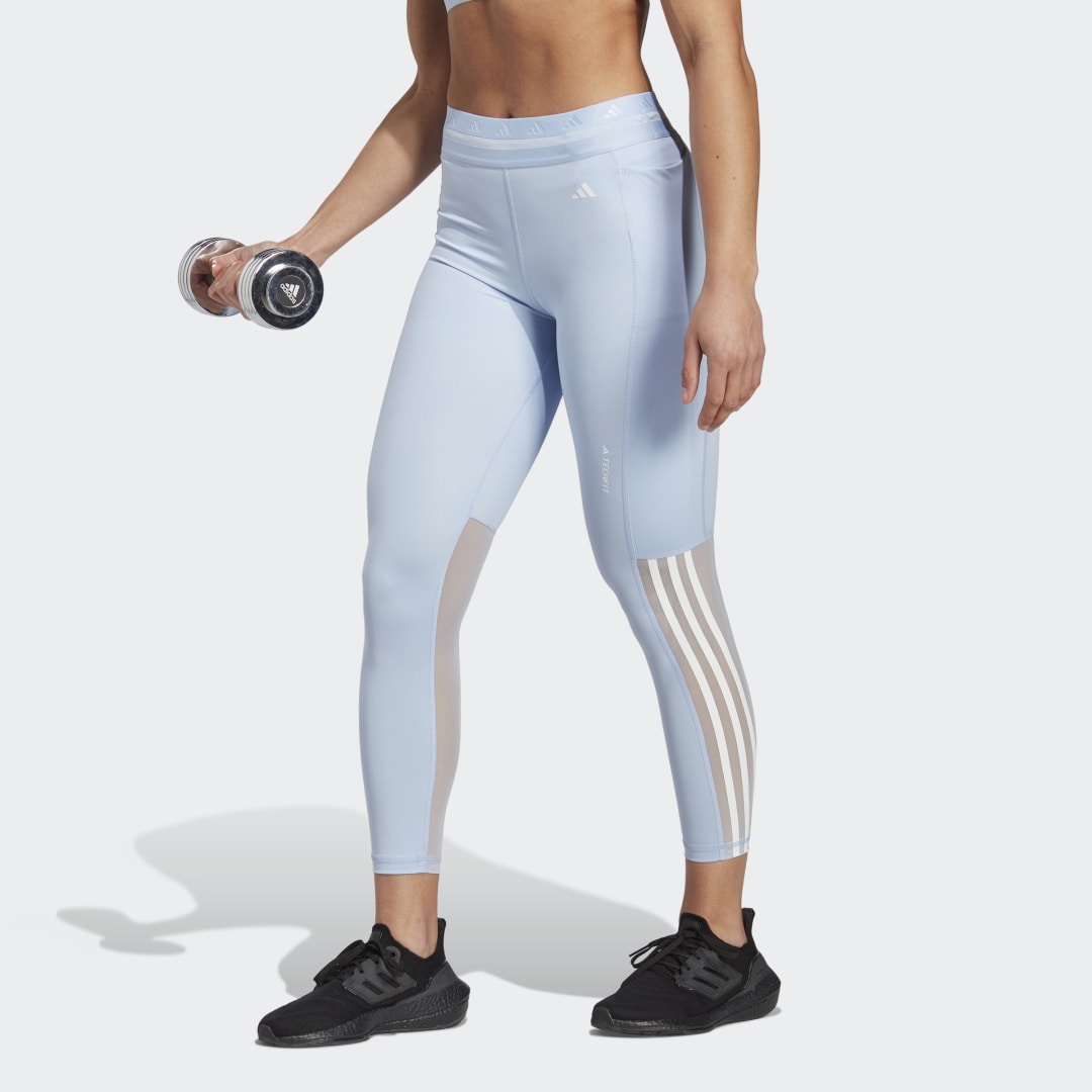 Legíny adidas Originals Techfit Hyperglam 7/8 Leggings Modrá | IB5830, 0
