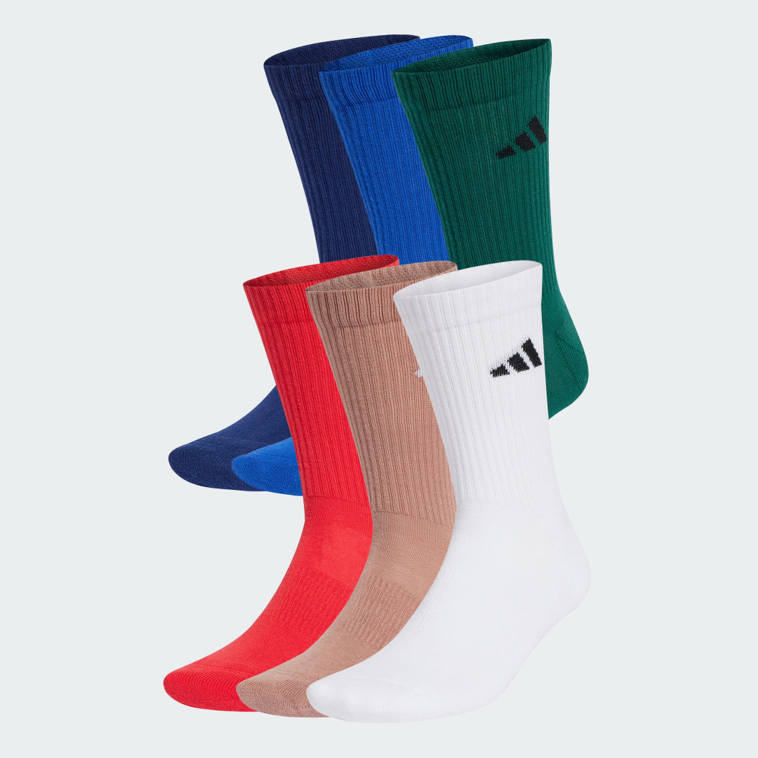 Ponožky adidas Performance 6 Pack Cushioned Crew Socks Rôznofarebný | JP1717, 1