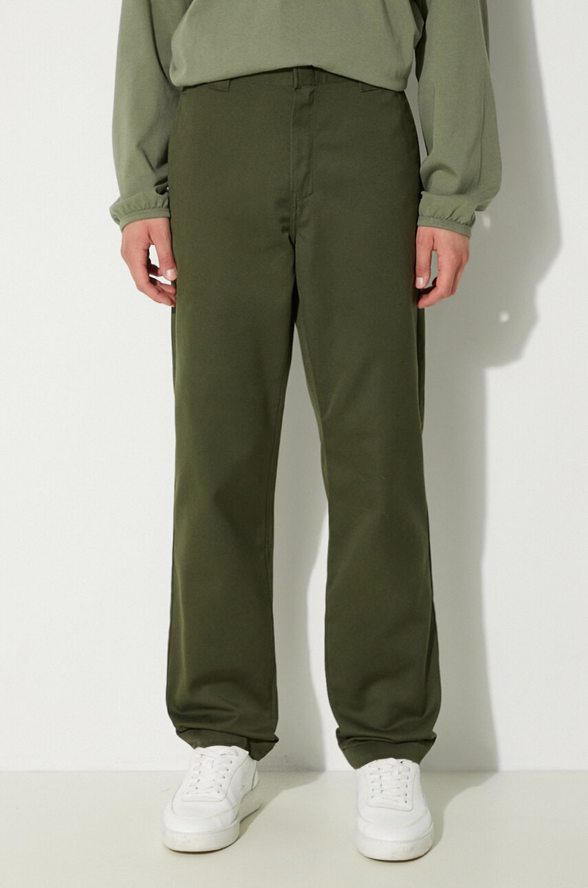 Nohavice Carhartt WIP Plain Straight-Leg Master Pant Trousers Zelené | I034233.66602, 0
