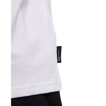 Tričko Karl Kani Karl Kani Woven Signature Chrome Logo Crop Tee Biela | KK-60300356, 2