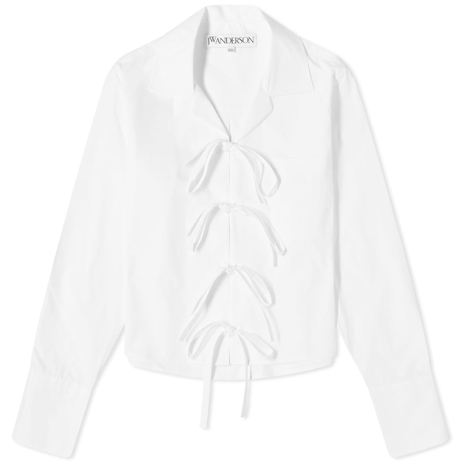 Košeľa JW Anderson Bow Tie Cropped Shirt Biela | SH0312-PG1090-001, 0