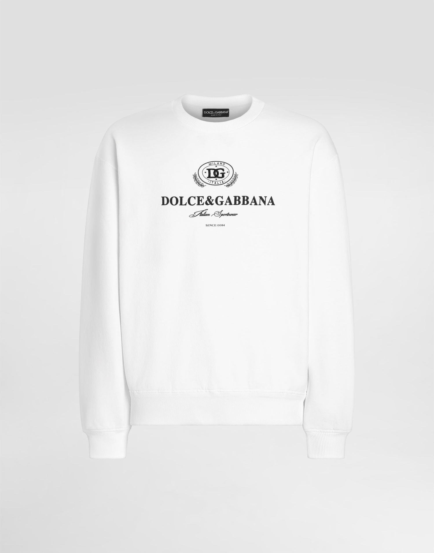 Mikina Dolce & Gabbana Sweatshirt With Print And Embroidery Biela | G9AHSZG7PBFW0800, 0