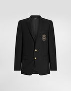 Single-breasted Embroidered Patch Jacket