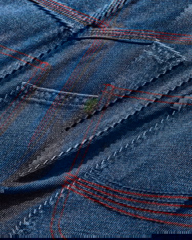 Džínsy ERL Baggy Indiana Distressed Jeans Modrá | ERL10P013 1, 4