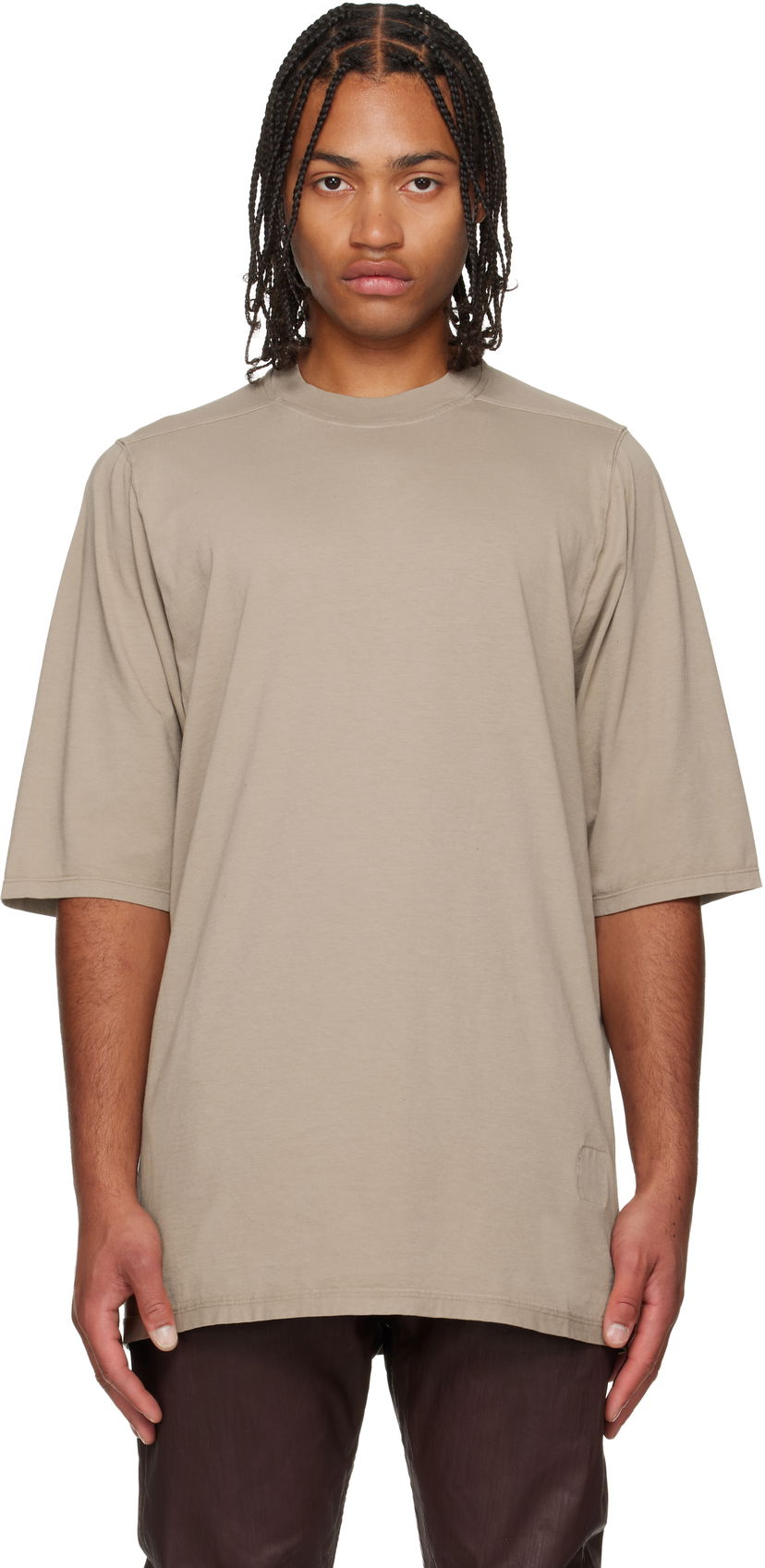 Tričko Rick Owens Concordians Oversized T-Shirt Béžová | DU02E7262 FSLP