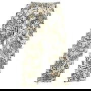 1981 U Distressed Monogram Loose Fit Jeans, Size Large