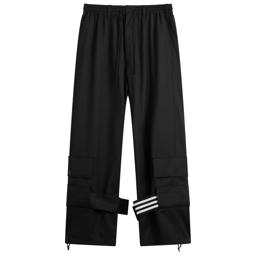 Cargo nohavice Y-3 Y-3 Three Stripe Cargo Pants, Size Large Čierna | JX7297