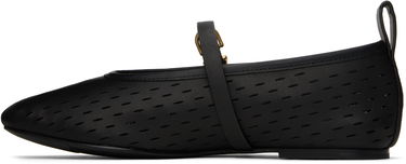 Tenisky a topánky rag & bone rag & bone Spire Perforated Leather Mary Jane Ballerina Flats Čierna | WFF25SF1018LE18, 2