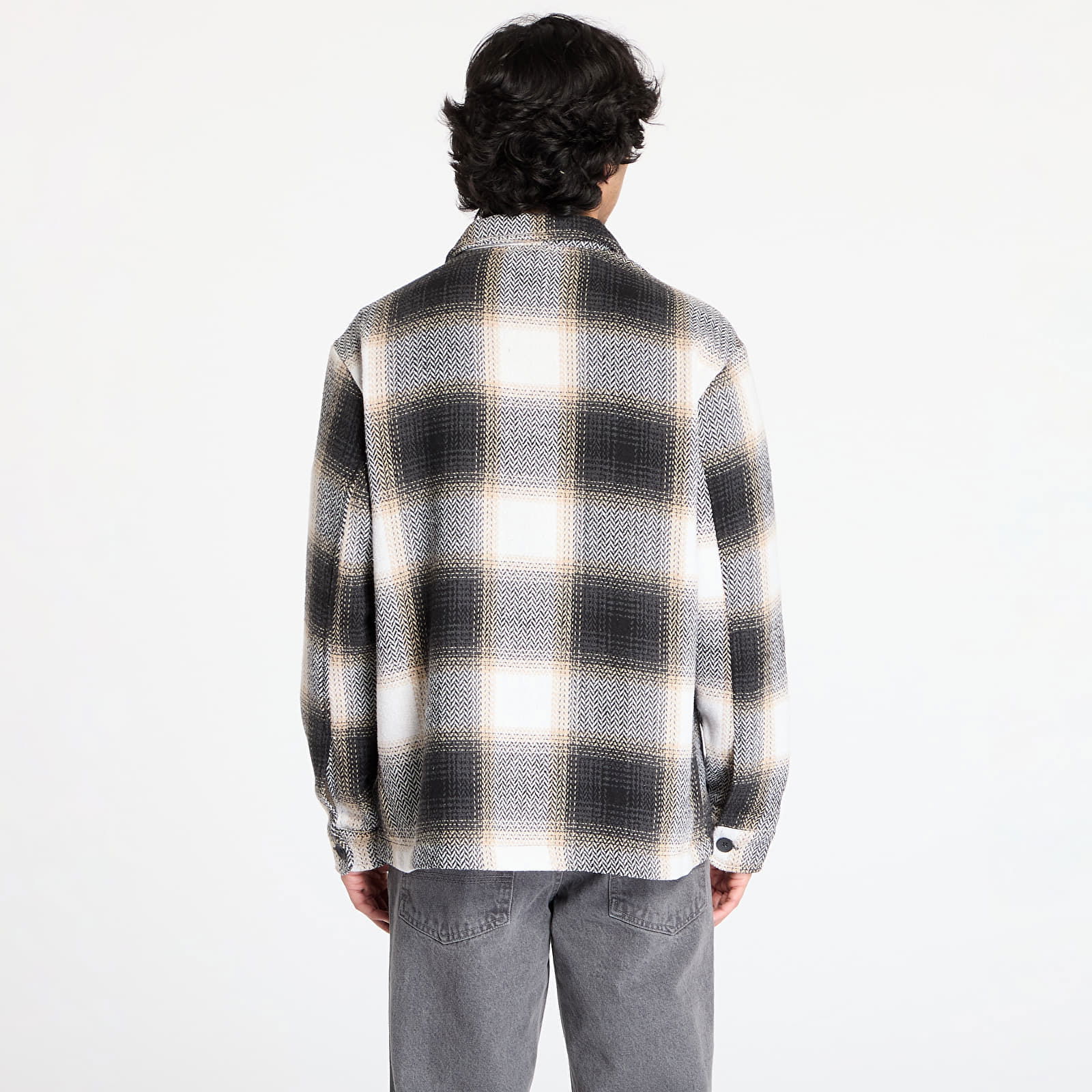 Urban Classics Plaid Zip-Up Shirt Jacket