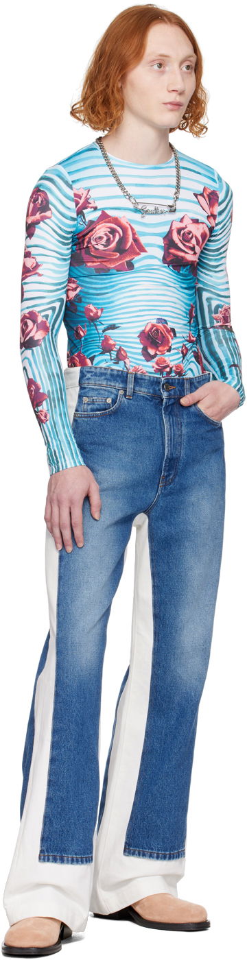 Tričko Jean Paul Gaultier Floral Long Sleeve T-Shirt Rôznofarebný | 24/25-U-TO186-J551-503001, 4