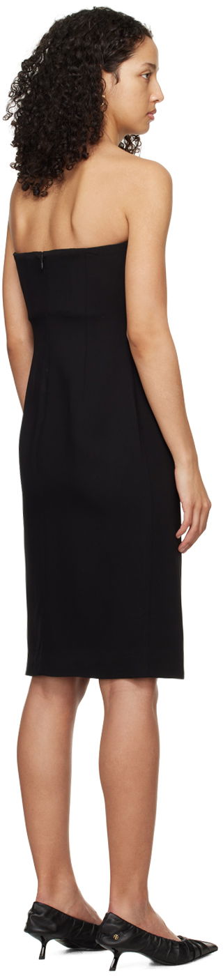 Šaty Anine Bing Anine Bing Halle Strapless Midi Dress Čierna | A-02-0490-000, 2