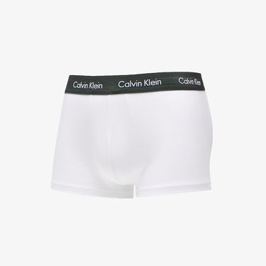 Boxerky CALVIN KLEIN Cotton Stretch Low Rise Trunk 3Pk Biela | U2664G 1TS, 2