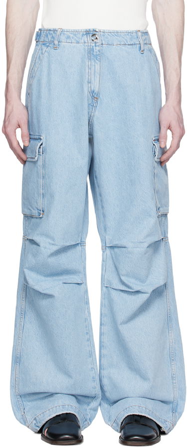 Cargo nohavice Coperni Wide Leg Cargo Jeans Modrá | COPP40248MEN, 0