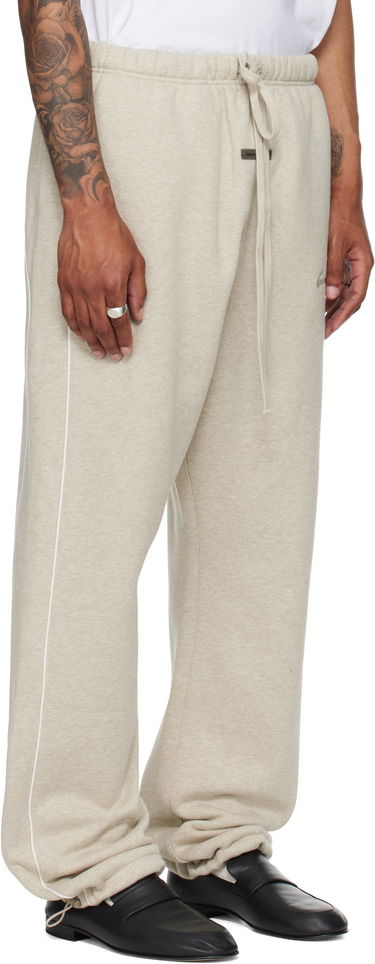 Tepláky Fear of God Fear of God ESSENTIALS Relaxed Fleece Piping Sweatpants Béžová | 130SP258062F, 1