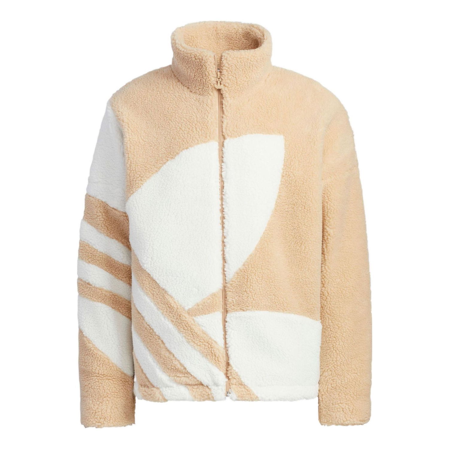 Bunda adidas Originals Adidas Originals Sherpa Logo Jacket Béžová | HR3487, 0