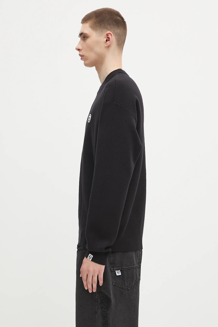Sveter AAPE by A Bathing Ape AAPE Now Knit Sweater Čierna | AAPKNMB333XXN, 1