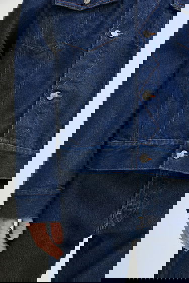 Bunda Maison Margiela Denim Jacket with Contrast Stitching Modrá | SH0AM0038, 4