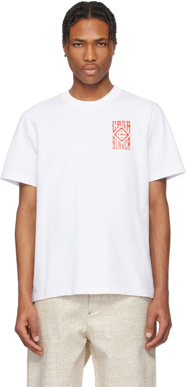 Tričko Casablanca Casablanca Gothic Logo T-Shirt Biela | MS25-JTS-001-19-EX-SSENSE, 0