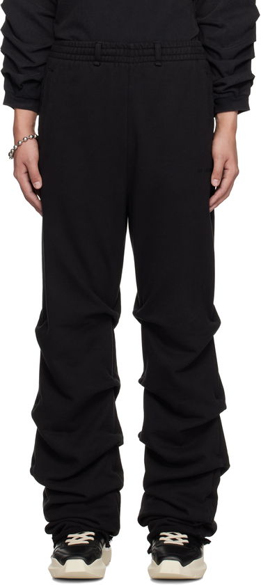 Tepláky We11done We11done Wrinkled Straight Jogger Sweatpants Čierna | WD-TA0-25-724-U-BK, 0