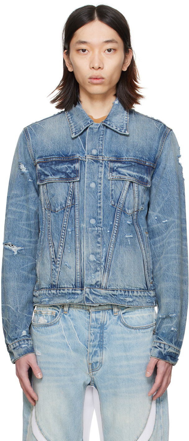 Bunda AMIRI 'MA' Denim Jacket Modrá | AMDNTR1001, 0