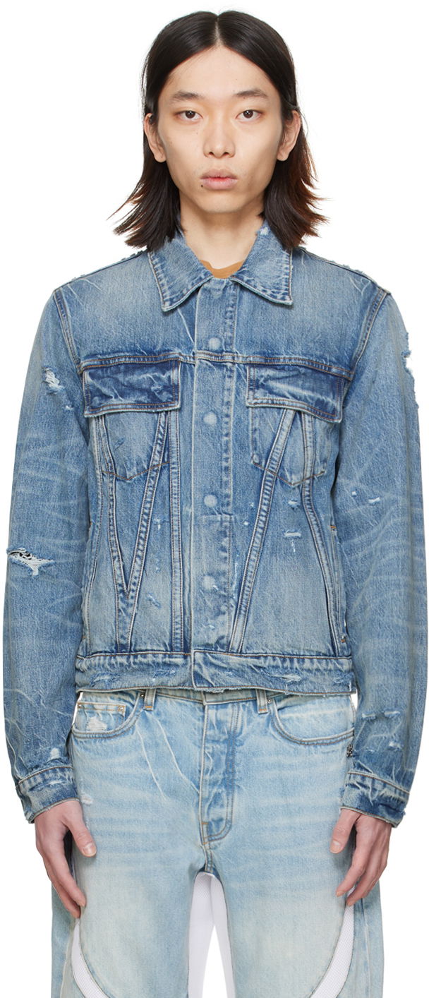 Bunda AMIRI 'MA' Denim Jacket Modrá | AMDNTR1001