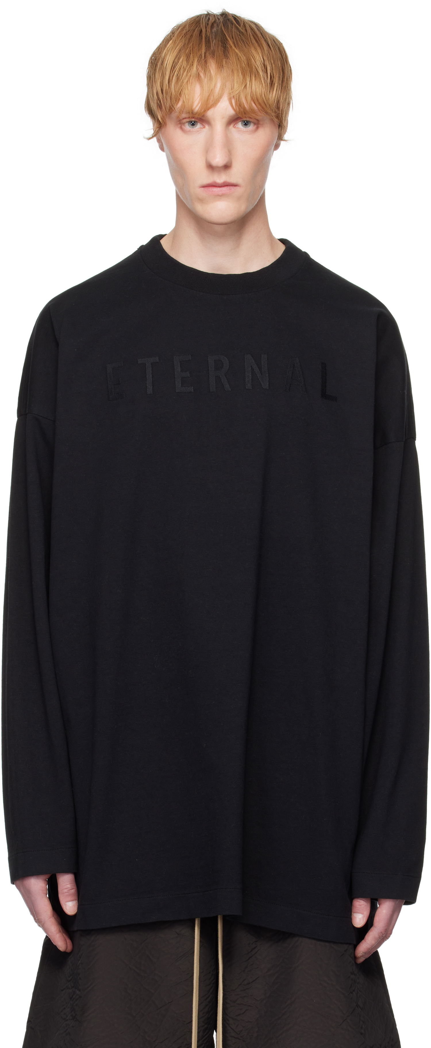 Sveter Fear of God Fear of God 'Eternal' Long Sleeve T-Shirt Čierna | FGE250-5111HWJ, 0