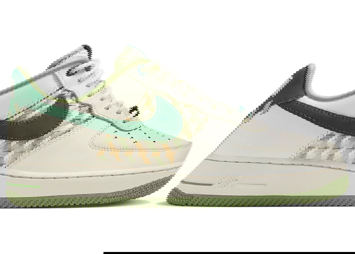 Tenisky a topánky Nike Air Force 1 Low '07 Premium "NAI-KE Bamboo Weave Sail Gorge Green" Biela | FN0369-100, 0