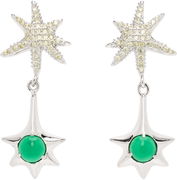 Collina Strada Star Drop Chrysoprase Earrings