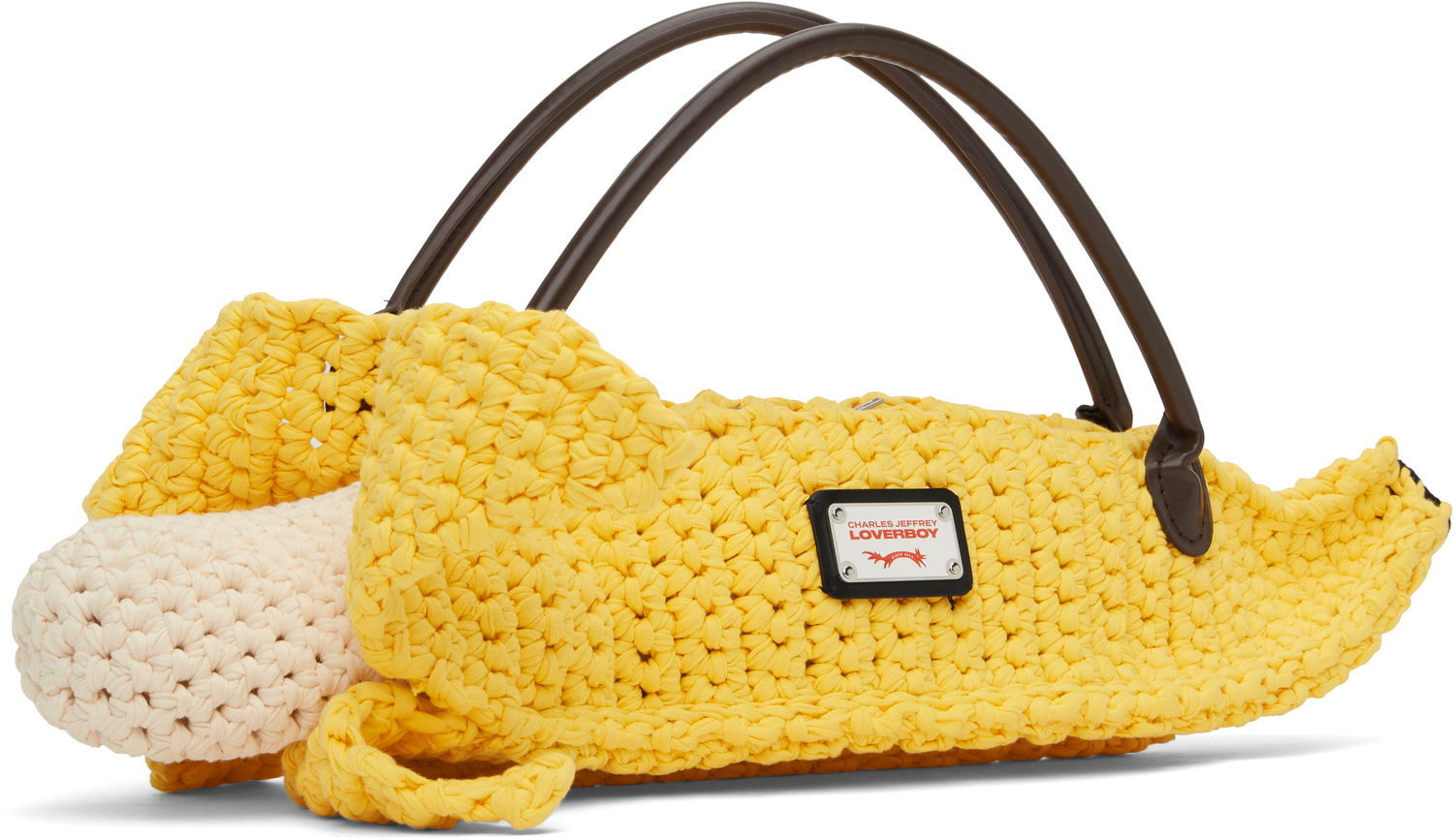 Kabelka Charles Jeffrey Loverboy Charles Jeffrey LOVERBOY Crocheted Banana Shaped Bag Žltá | 54120101, 1