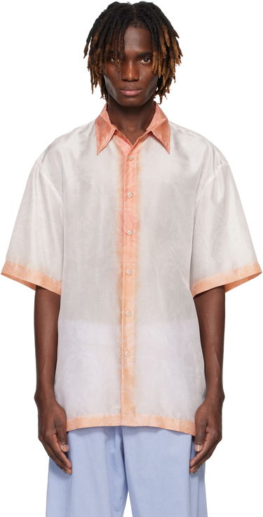 Košeľa Dries Van Noten Dries Van Noten Silk Dip Dye Shirt Oranžová | 251-020700-1201, 0