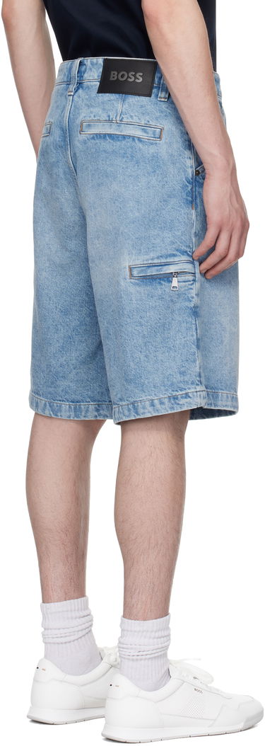 Šortky BOSS Faded Denim Shorts Modrá | 50537843, 2