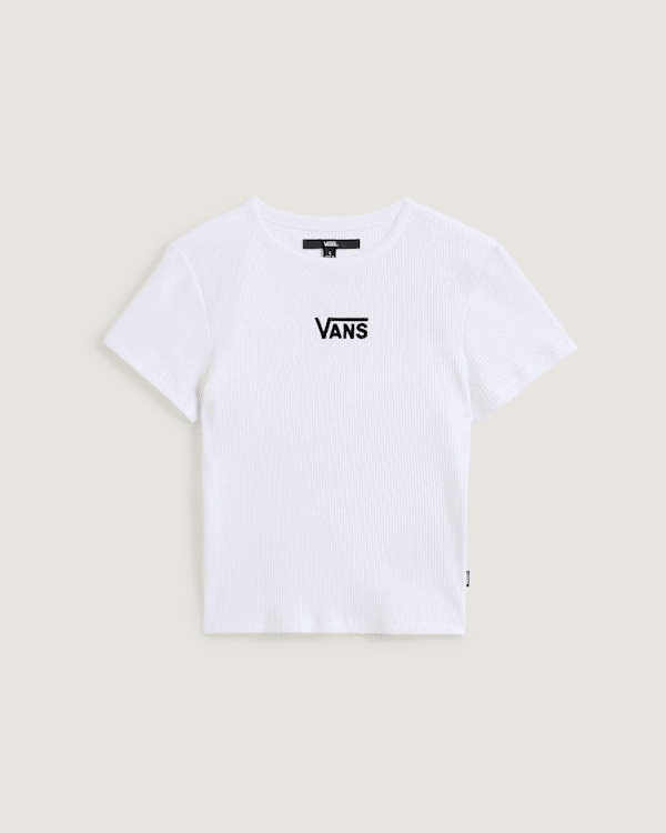 Crop Top Vans Vans Cameron Crop T-Shirt Biela | VN000RD1WHT, 0