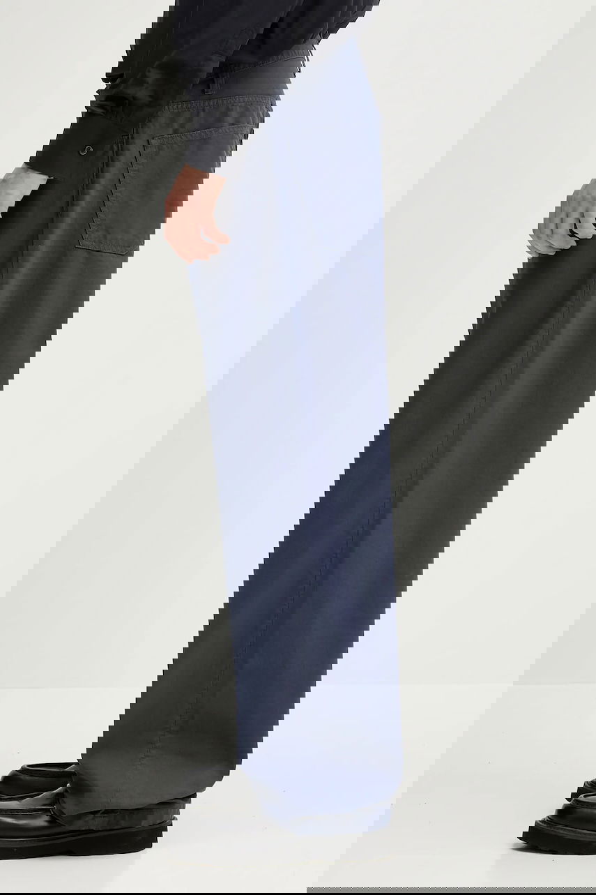 Nohavice Carhartt WIP Landon Wide Leg Cotton Pants Navy | I034806.2OTGD, 1