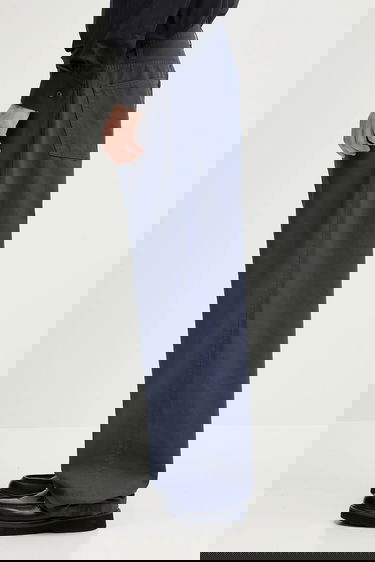 Nohavice Carhartt WIP Landon Wide Leg Cotton Pants Navy | I034806.2OTGD, 1