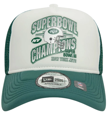 Šiltovka New Era New York Jets Super Bowl 9FORTY A-Frame Trucker Cap Zelené | 60595294-60595294, 1