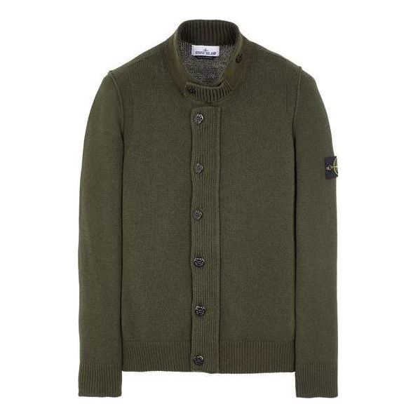 Sveter Stone Island Wool Blend Cardigan Zelené | 7915547A3-V0058