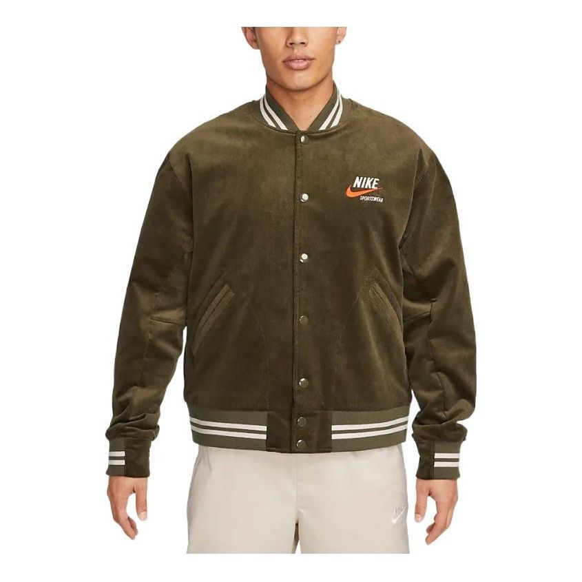Bomber bunda Nike Corduroy Bomber Jacket Zelené | DV9998-325, 0