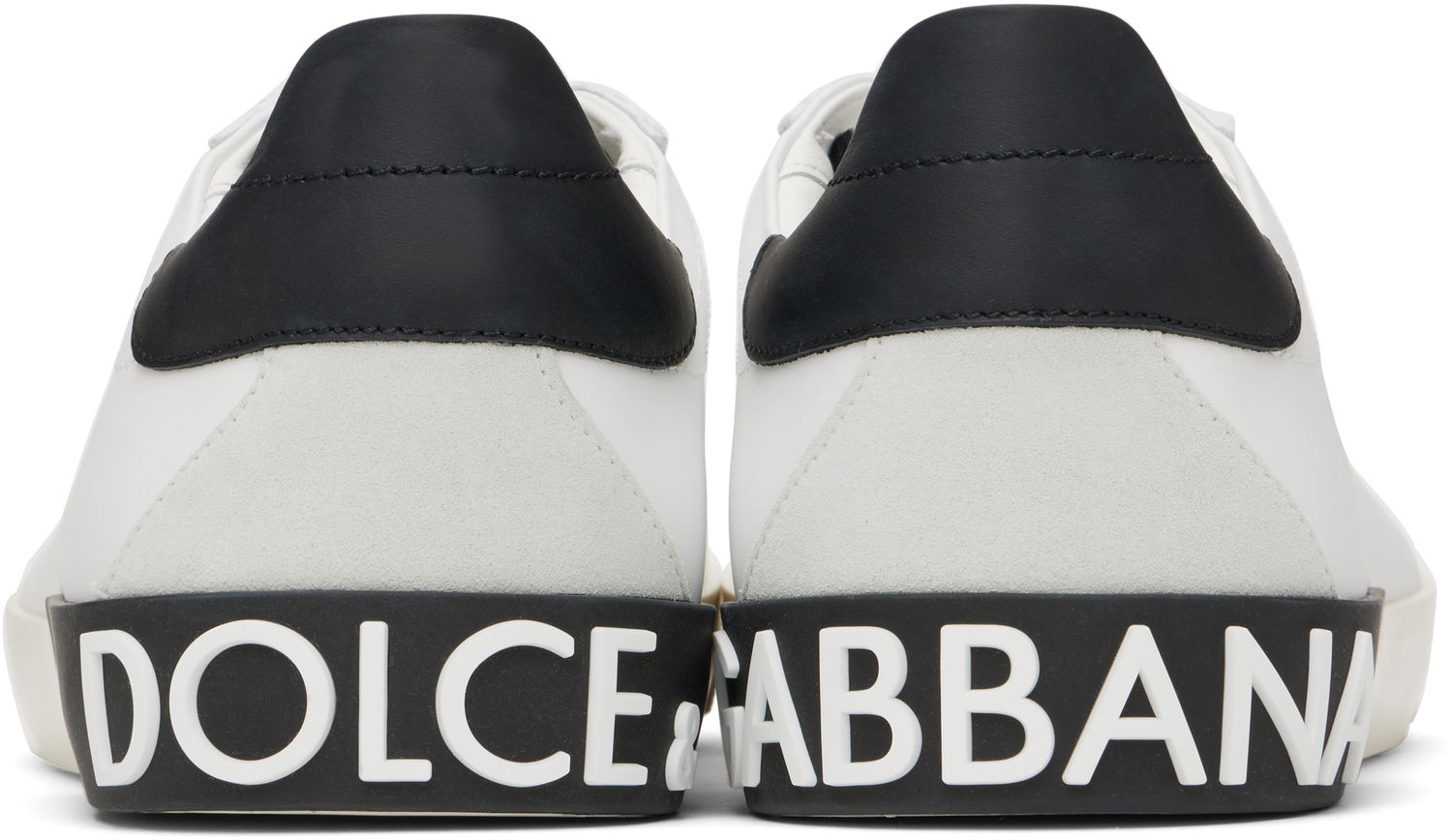 Tenisky a topánky Dolce & Gabbana White Portofino Vintage Sneakers Biela | CS2203AM779, 1