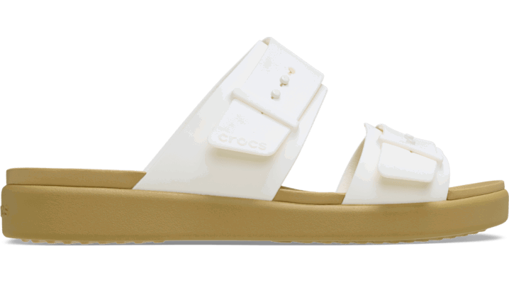 Tenisky a topánky Crocs Brooklyn Buckle Low Sandals Biela | 211215-00O, 0