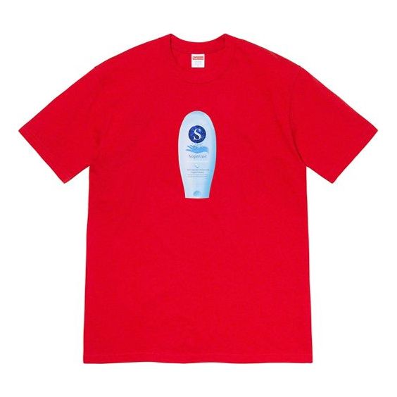 Tričko Supreme Super Cream Graphic Short Sleeve T-Shirt Červená | SUP-FW19-215