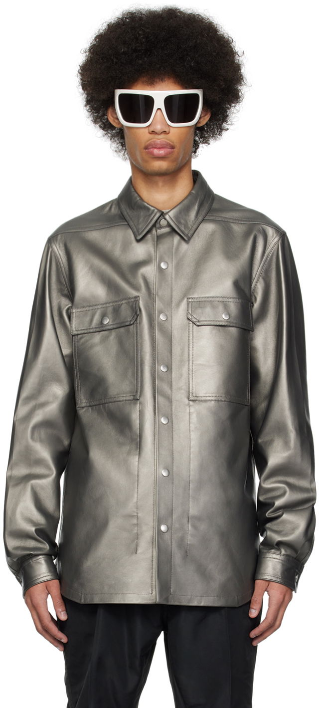 Rick Owens Lido Leather Shirt