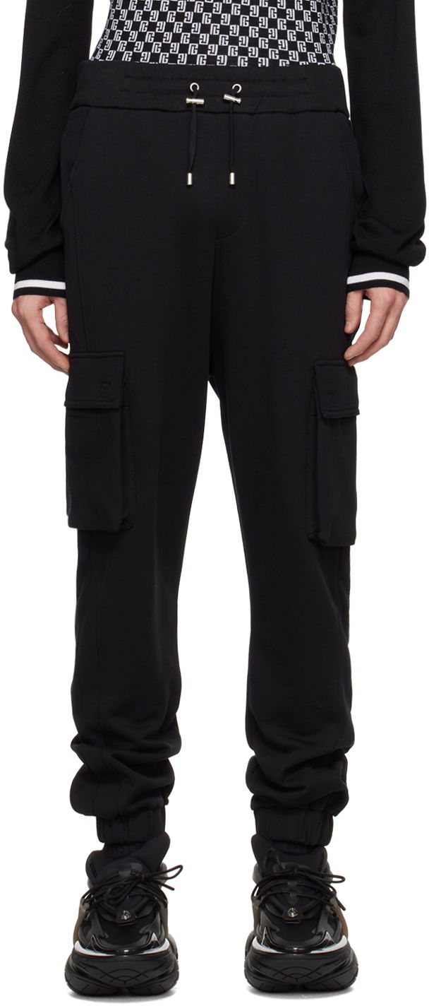 Cargo nohavice Balmain Drawstring Cargo Pants Čierna | CH1OB295BC64, 0