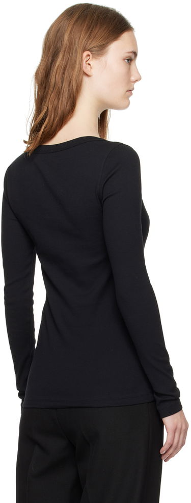 Košeľa TOTEME TOTEME Women's Classic Long Sleeve T-Shirt Čierna | 241-WRT1060-FB0094, 2