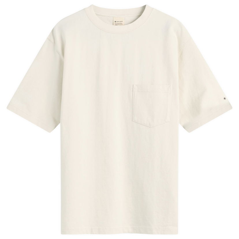 Tričko Snow Peak Recycled Cotton Heavy T-Shirt Biela | TS-25SU4020-OAT