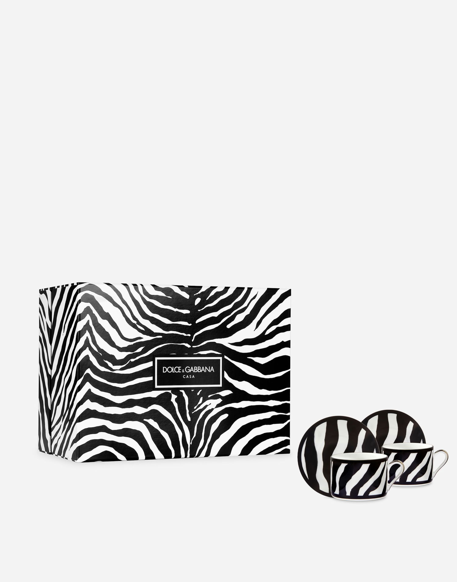 Home decor Dolce & Gabbana Dolce & Gabbana Gift Box 2 Porcelain Teacups With Saucers Rôznofarebný | TC0S24TCA70UZ003, 0