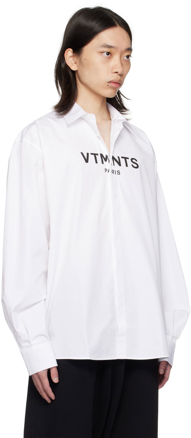Košeľa VETEMENTS Graphic Print Shirt Biela | VL22SH300W, 1
