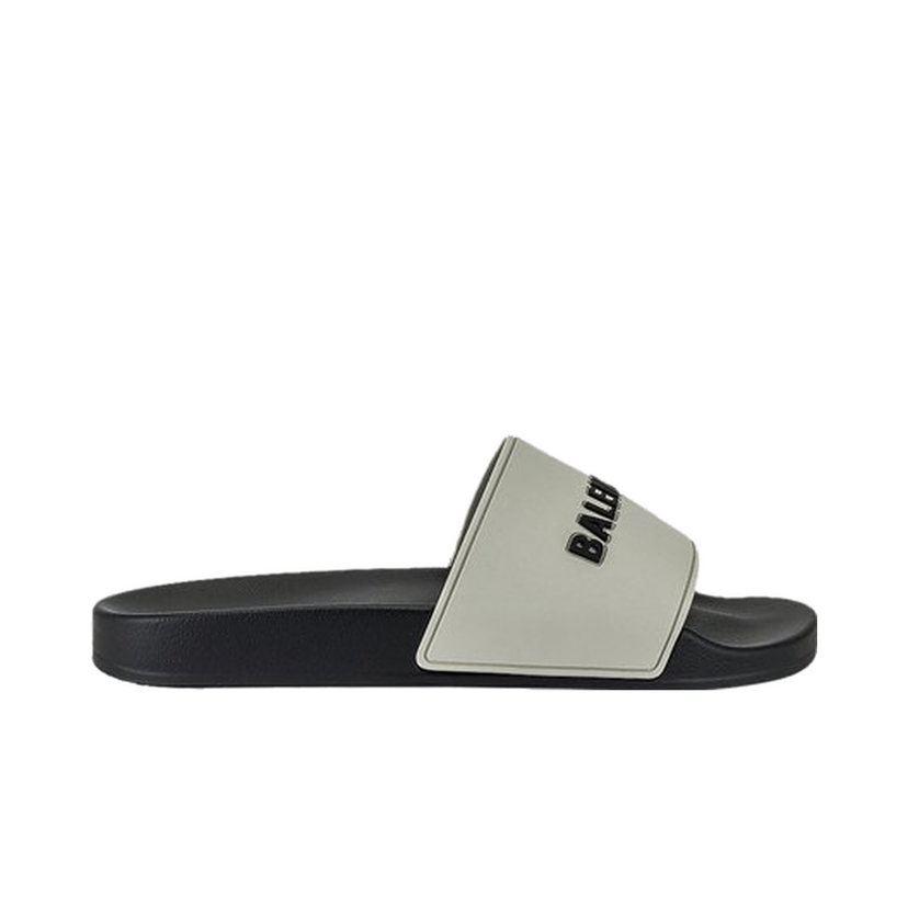 Tenisky a topánky Balenciaga Pool Slides Logo Grey Black Šedá | 565826W1S8A1013