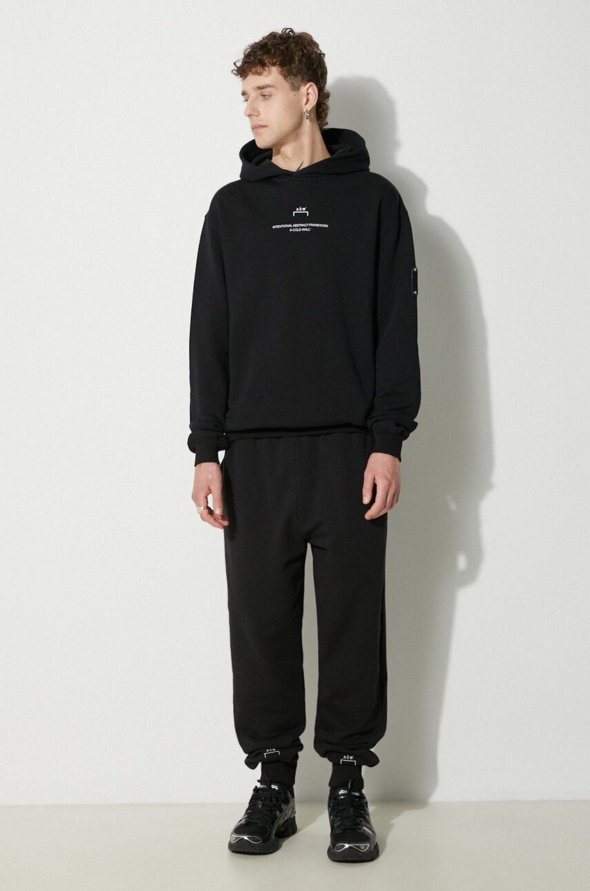 Mikina A-COLD-WALL* Brutalist Hoodie With Print Čierna | ACWMW094, 1