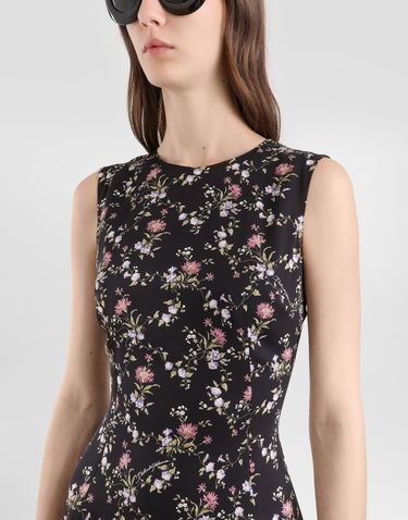 Šaty Dolce & Gabbana Dolce & Gabbana Small Floral-print Charmeuse Dress Rôznofarebný | F6GASTFSA8IHN5XV, 3